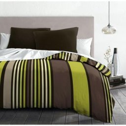 Home Linge Passion - anis & co Parure de couette microfibre - Chocolat - 220x240 cm - Chocolat