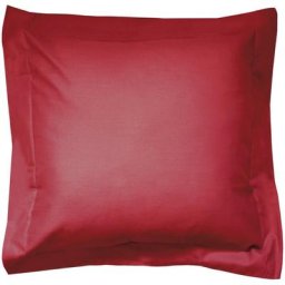 Taie d'oreiller uni 100% coton alto 65x65 cm - Rouge Garance