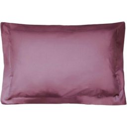 Taie d'oreiller uni 100% coton ALTO 50x80 cm - Violet Raisin
