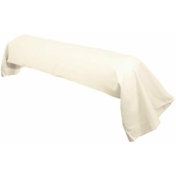 Taie de traversin uni 100% coton alto 140x43 cm - Ivoire Crème