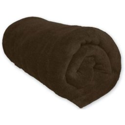 Soleil D'ocre - Couverture Polaire 100% Polyester Chocolat 240x220 - Marron