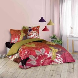 Parure de lit Ciconia 260x240 cm - Rose