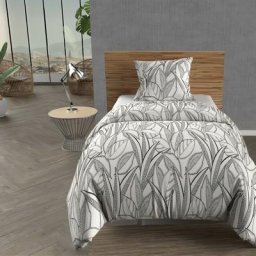 Soleil D'ocre - Togo Parure Housse de Couette Coton 57 Fils, Blanc, par 140 x 200 cm - Blanc