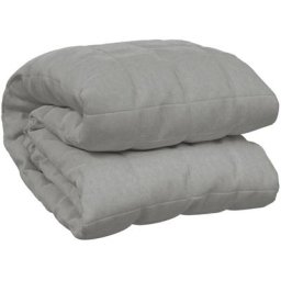 Vidaxl - Couverture lestée Gris 140x200 cm 6 kg Tissu Gris