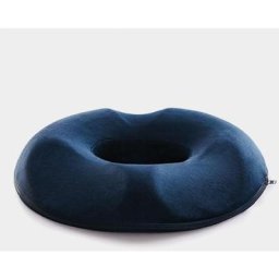 Coussin Coccyx Orthopédique - Bouée Médicale Ergonomique en Gel et Mousse à Mémoire de Forme - Blue
