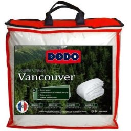 Couette chaude Vancouver - 220 x 240 cm - 400gr/m² - Blanc Dodo