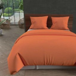 Leo Jeté de lit, Microfibre, Corail, par Soleil D'ocre 260 x 240 cm - Orange
