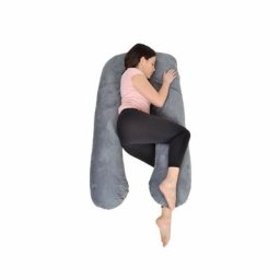 Maternité - Traversin pour femme enceinte – Forme de u – Oreiller d'allaitement déhoussable