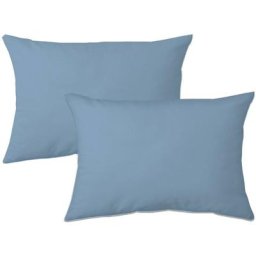 Taie d'oreiller lago polyester microfibre 50x70 cm - Bleu Jean