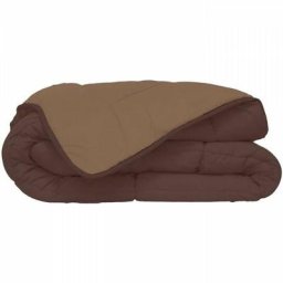 Couette Calgary microfibre 240x260 cm choco et moka