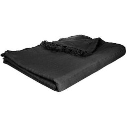 Couverture de lit couleur noire 230x250cm
