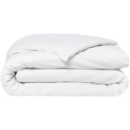 Housse de couette Today Essential - 140 x 200 cm - 1 personne - 100% Coton uni - Craie