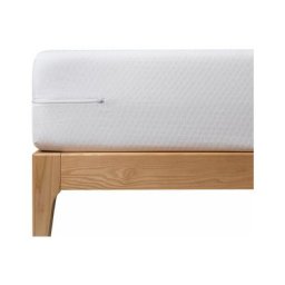 Belle housse de protection élastique hygiénique jusqu'à 30 cm d'épaisseur Blanc - 140 cm - Blanc