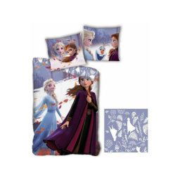 La Reine Des Neiges - Reine Des Neiges Disney - Parure de Lit Enfant Frozen Sisters - Housse de
