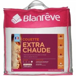 Couette extra chaude en microfibre - 240 x 260 cm - Blanc - Blanreve