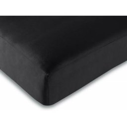 Univers D Cor - Drap housse 100% Coton/57 fils/cm - 180 x 200 cm - Noir - Noir
