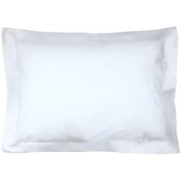 Taie d'oreiller uni 100% coton alto 40x60 cm - Blanc