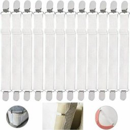 12 Tendeur élastique,Tendeur De Drap,Clip De Matelas Élastique,Tendeur Drap Housse Élastique,Clip