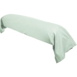 Taie de traversin uni 100% coton ALTO 140x43 cm - Vert Fleur d'amandier