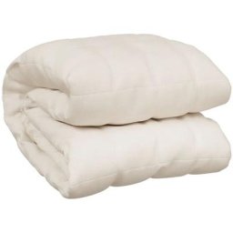 Vidaxl - Couverture lestée Crème clair 155x220 cm 11 kg Tissu Crème