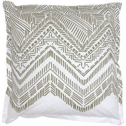 Taie d'oreiller 100% coton RAMATUELLE 65x65 cm - Ecru Ficelle