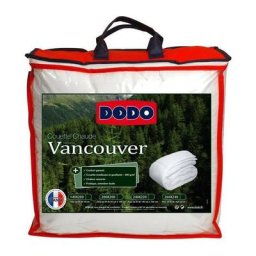 Couette chaude Vancouver - 140 x 200 cm - 400gr/m² - Blanc Dodo