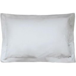 Taie d'oreiller uni 100% coton alto 50x80 cm - Gris Calcium