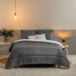 Couette imprimée La Chaleureuse - Chaude 400g/m2 - 140x200cm Bleu Calin
