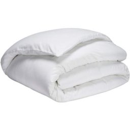 Terre De Nuit - Housse de couette blanc 100% coton 200x200 cm - Blanc