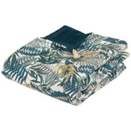 Atmosphera - dredon Tropik 80×180cm - beige en velours imprimé créateur d'intérieur - Lin