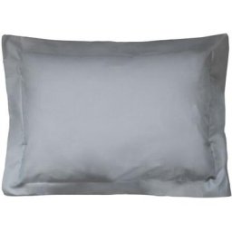 Taie d'oreiller uni 100% coton alto 40x60 cm - Gris Alu