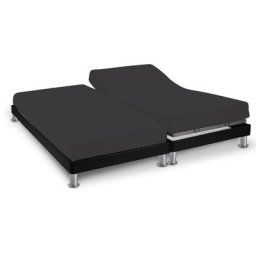 Terre De Nuit - Drap housse gris souris tpr jersey extensible 2x70x190 - Anthracite