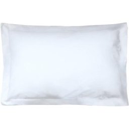 Taie d'oreiller uni 100% coton alto 50x80 cm - Blanc