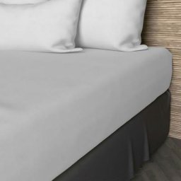 Soleil D'ocre - Jersey Drap Housse, Coton, Blanc, par 160 x 200 cm - Blanc