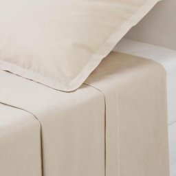 Drap Plat 2 Pièces Lin 240 x 290 Atmosphera créateur d'intérieur - Lin