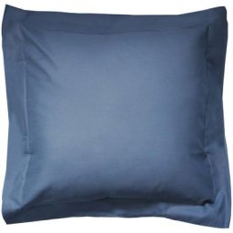 Taie d'oreiller uni 100% coton alto 65x65 cm - Bleu Jean
