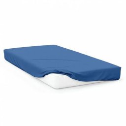 Drap housse en coton 57 fils 60x120 cm bebe bleu marine, par Soleil D'ocre Marine
