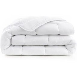 Couette de lit tempérée 300g/m2 écologique en coton bio blanc Dimension - 140x200