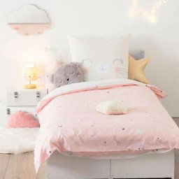 Parure De Lit Enfant Chat 140x200 Atmosphera