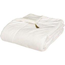 Atmosphera - dredon en velours avec pompon - Blanc - l 180 x l 80 cm - Livraison gratuite - Blanc