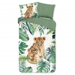 Good Morning - Housse de couette enfant jungle 140x200/220 cm Vert n/a