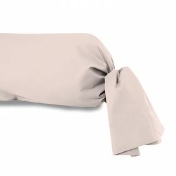 Taie de traversin en coton uni 57 Fils/cm2, Rose, par Soleil D'ocre 45 x 135 cm - Rose