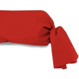 Taie de traversin rouge 100% coton 90 cm - Rouge