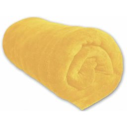 Soleil D'ocre - Couverture polaire microfibre, Jaune, par 220 x 240 cm - Jaune