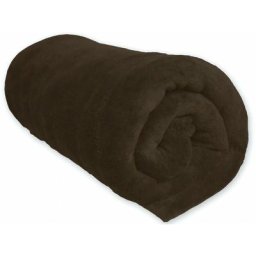 Soleil D'ocre - Couverture polaire microfibre, Marron, par 220 x 240 cm - Marron