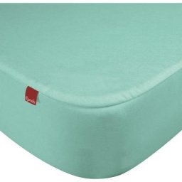 Drap housse protège matelas imperméable 2 en 1 Epeda meraude 160x190 - Vert d'eau