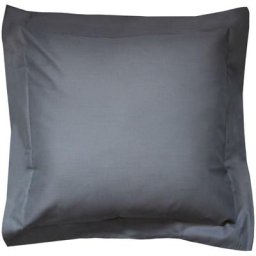Taie d'oreiller uni 100% coton alto 65x65 cm - Gris Manhattan