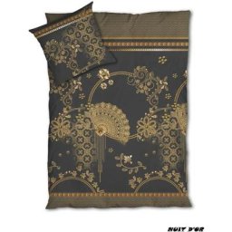 Housse de couette 1 place 140 x 200 cm Microfibres - Nuit D'or