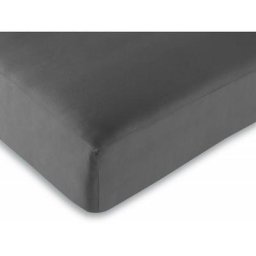 Univers D Cor - Drap housse 100% Coton/57 fils/cm - 90 x 190 cm - Anthracite - Anthracite