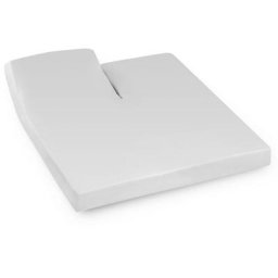 Drap housse relaxation uni 100% coton alto - tr Tête relevable uniquement 2x70x190 cm - Gris Calcium